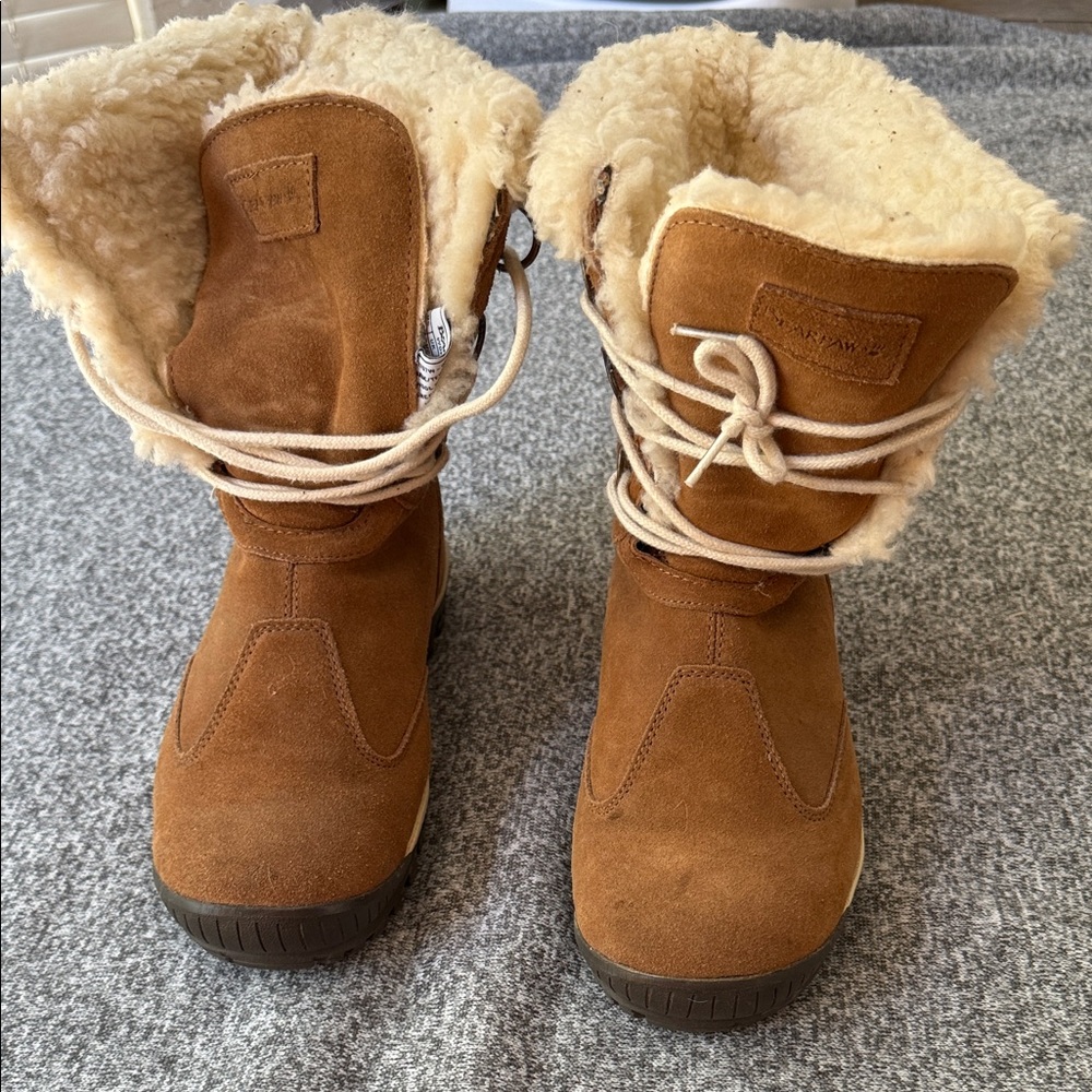 BearPaw Brown Winter Boots with Cozy Sherpa Lining size 9 - Picture 4 of 4